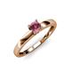 4 - Ilone Rhodolite Garnet Solitaire Engagement Ring 