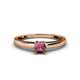 1 - Ilone Rhodolite Garnet Solitaire Engagement Ring 