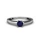 1 - Ilone Blue Sapphire Solitaire Engagement Ring 