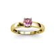 3 - Ilone Pink Tourmaline Solitaire Engagement Ring 