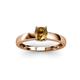 3 - Ilone Citrine Solitaire Engagement Ring 