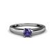 1 - Ilone Iolite Solitaire Engagement Ring 