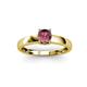 3 - Ilone Rhodolite Garnet Solitaire Engagement Ring 