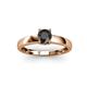 3 - Ilone Black Diamond Solitaire Engagement Ring 