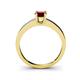 5 - Ilone Red Garnet Solitaire Engagement Ring 