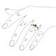 6 - Ilone Emerald Solitaire Engagement Ring 