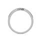5 - Lore Smoky Quartz and Diamond Halo Bridal Set Ring 