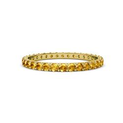 Audrey Citrine U Prong Eternity Band Citrine ctw U Prong Womens Eternity Ring Stackable K Yellow Gold