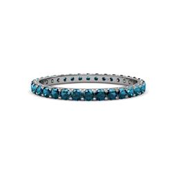 Audrey Blue Diamond U Prong Eternity Band Blue Diamond ctw U Prong Womens Eternity Ring Stackable Platinum