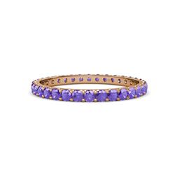 Audrey Iolite U Prong Eternity Band Iolite ctw U Prong Womens Eternity Ring Stackable K Rose Gold