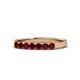 1 - Fiala 2.70 mm Ruby 7 Stone Wedding Band 