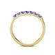 6 - Fiala 2.70 mm Tanzanite 7 Stone Wedding Band 