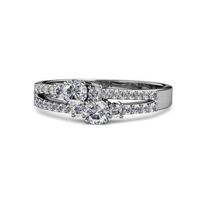 Zaira Diamond Split Shank Ring