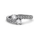 1 - Delise 5.00mm Round Diamond Bypass Ring 