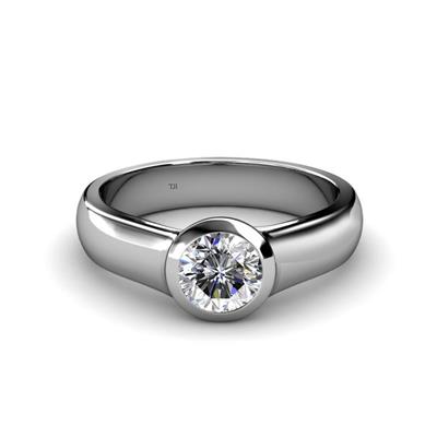 The Heart Solitaire Wedding Ring set with a 0.15 Ct Natural Diamond –  NaturalGemsAtelier