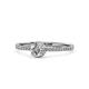 1 - Irene Diamond Halo Engagement Ring  