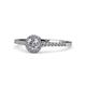 1 - Cyra Diamond Halo Engagement Ring  