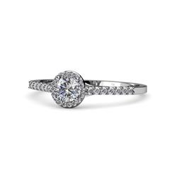 Cyra Diamond Halo Engagement Ring Diamond Womens Halo Engagement Ring ctw Platinum