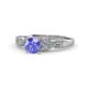 1 - Keyna Tanzanite and Diamond Engagement Ring 