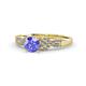 1 - Keyna Tanzanite and Diamond Engagement Ring 