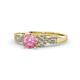 1 - Keyna Pink Tourmaline and Diamond Engagement Ring 