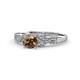 1 - Keyna Smoky Quartz and Diamond Engagement Ring 