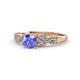 1 - Keyna Tanzanite and Diamond Engagement Ring 