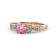 1 - Keyna Pink Tourmaline and Diamond Engagement Ring 
