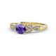 1 - Keyna Iolite and Diamond Engagement Ring 