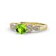 1 - Keyna Peridot and Diamond Engagement Ring 