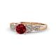 1 - Keyna Ruby and Diamond Engagement Ring 