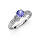 3 - Keyna Tanzanite and Diamond Engagement Ring 