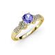 3 - Keyna Tanzanite and Diamond Engagement Ring 