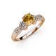 3 - Keyna Citrine and Diamond Engagement Ring 