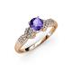 3 - Keyna Iolite and Diamond Engagement Ring 