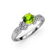 3 - Keyna Peridot and Diamond Engagement Ring 