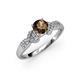 3 - Keyna Smoky Quartz and Diamond Engagement Ring 