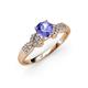 3 - Keyna Tanzanite and Diamond Engagement Ring 