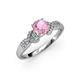 3 - Keyna Pink Tourmaline and Diamond Engagement Ring 