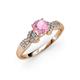 3 - Keyna Pink Tourmaline and Diamond Engagement Ring 
