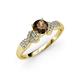 3 - Keyna Smoky Quartz and Diamond Engagement Ring 