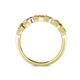 5 - Keva 3.40 mm Citrine and Diamond 5 Stone Wedding Band 