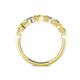 5 - Keva 3.40 mm Yellow Sapphire and Diamond 5 Stone Wedding Band 