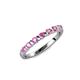 1 - Macie Pink Sapphire Wedding Band 