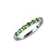 1 - Macie Green Garnet Wedding Band 