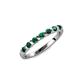 1 - Macie Emerald Wedding Band 