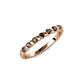 1 - Macie Smoky Quartz Wedding Band 