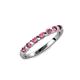 1 - Macie Pink Tourmaline Wedding Band 