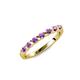 1 - Macie Amethyst Wedding Band 