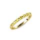 1 - Macie 2.00 mm Yellow Sapphire 7 Stone Wedding Band 